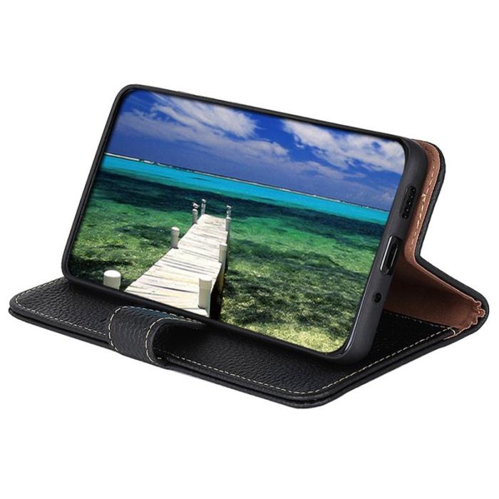 KHAZNEH - KHAZNEH Xiaomi 17 Pro Max Plånboksfodral Äkta Läder - Svart