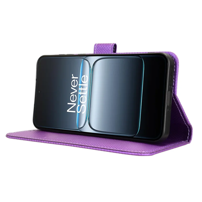A-One Brand - OnePlus Nord 5 Plånboksfodral Diamond Texture - Lila