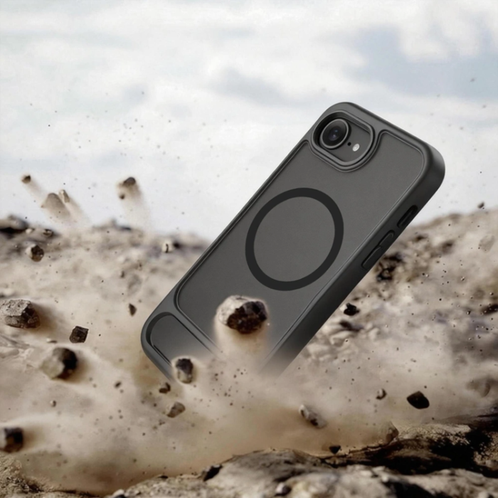 Tech-Protect - Tech-Protect Mobilskal För iPhone 16e/17e Magsafe Magrack - Matt Svart