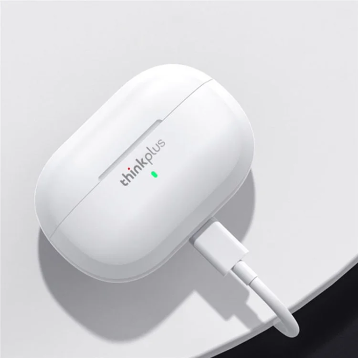 Lenovo - Lenovo TWS Bluetooth In-Ear Hörlurar ANC Thinkplus - Vit