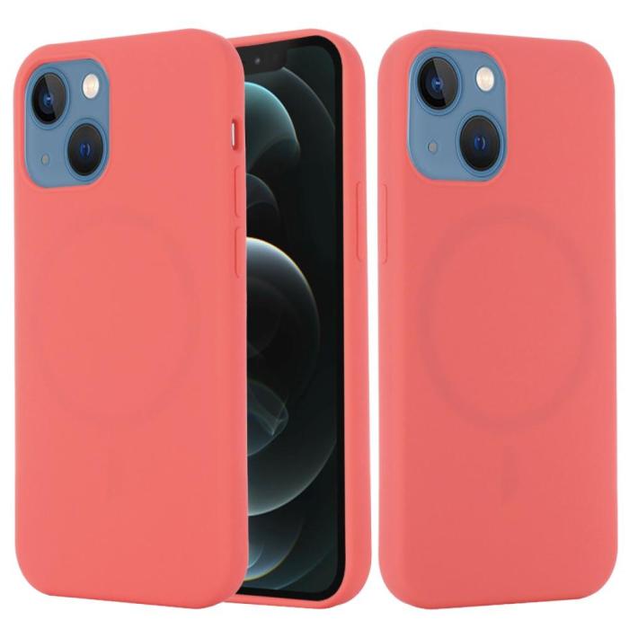 OEM - MagSafe Liquid Silicone Skal iPhone 13 - Hot Pink