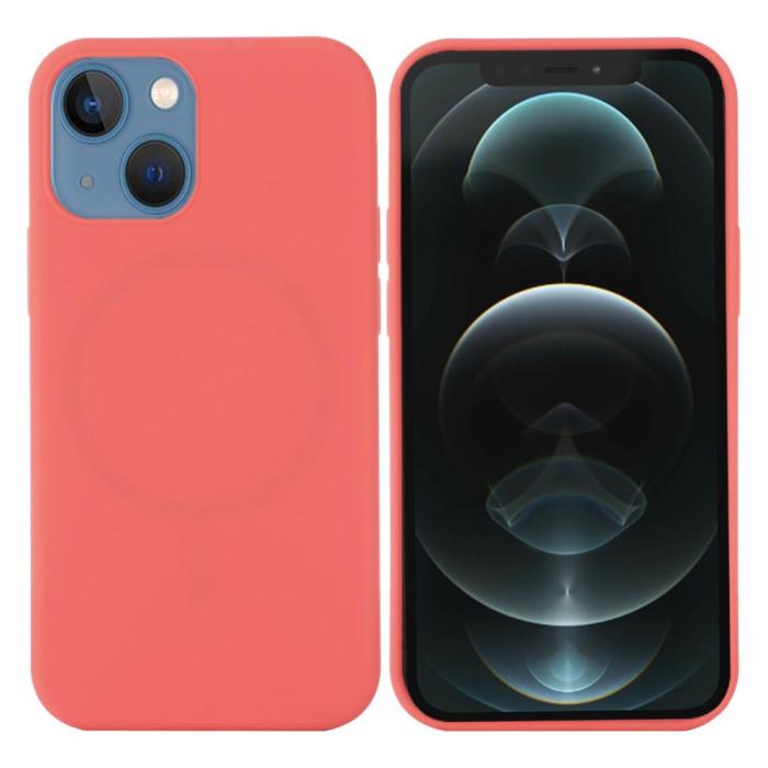 OEM - MagSafe Liquid Silicone Skal iPhone 13 - Hot Pink