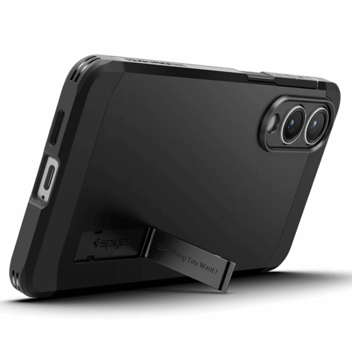 Spigen - Spigen Galaxy S25 Edge Mobilskal Magsafe Tough Armor - Svart