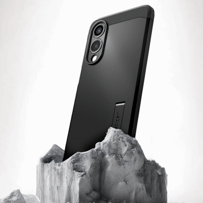 Spigen - Spigen Galaxy S25 Edge Mobilskal Magsafe Tough Armor - Svart