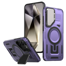 A-One Brand - Galaxy S25/S24 Mobilskal MagSafe Kickstand - Lila