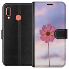 iSecrets - Plånboksfodral till Samsung Galaxy A20e med Rosa blomma