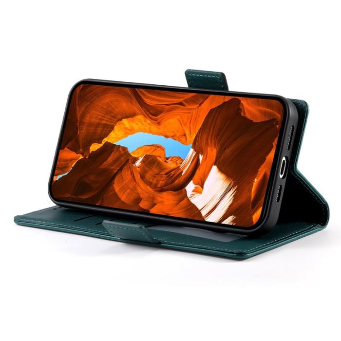 OEM - Samsung Galaxy S26 Fodral PU Läder Plånboksfodral - Svartgrön
