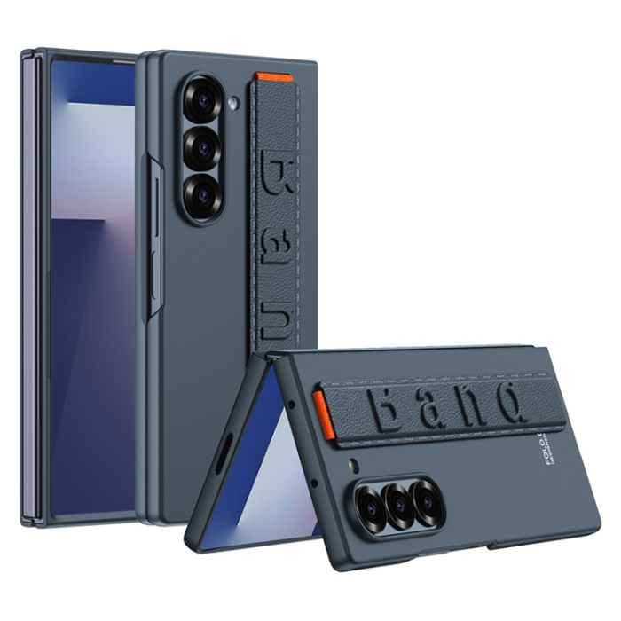 GKK - GKK Galaxy Z Fold 7 Mobilskal Handrem Med Fram Härdat Glas - Grön