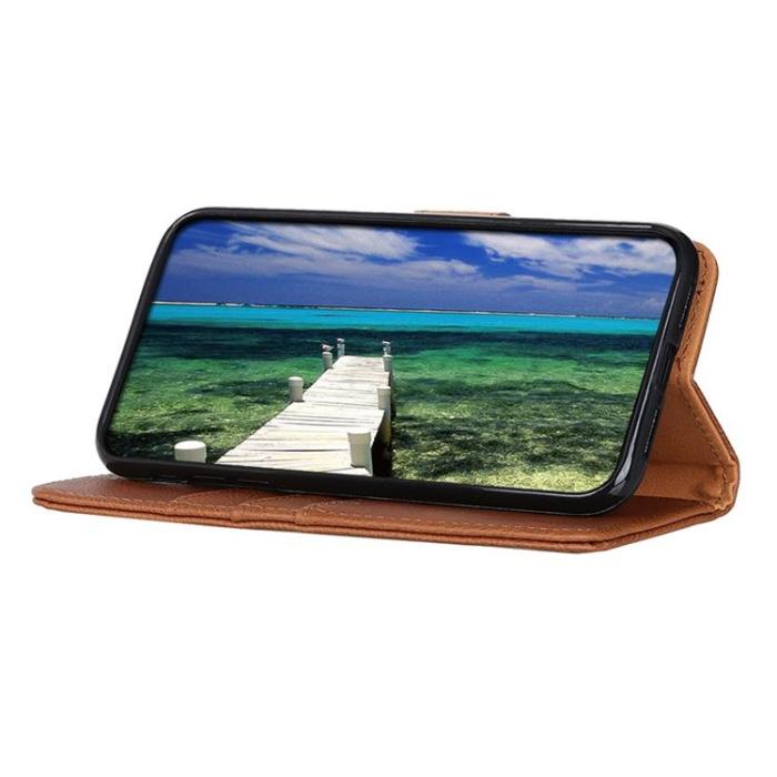 KHAZNEH - KHAZNEH Magnetic Plånboksfodral Galaxy A33 5G - Brun