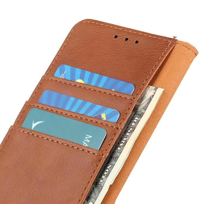 KHAZNEH - KHAZNEH Magnetic Plånboksfodral Galaxy A33 5G - Brun