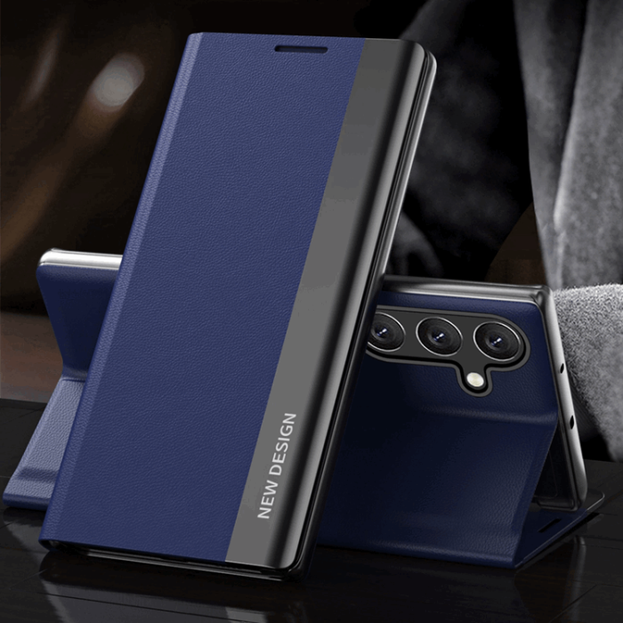 OEM - Galaxy S24 FE Fodral Sleep Pro - Blå