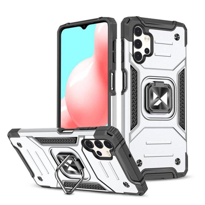 Wozinsky - Wozinsky Galaxy A73 Skal Ring Armor - Silver