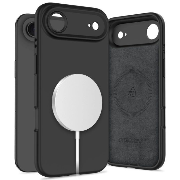Tech-Protect - Tech-Protect iPhone Air Mobilskal Magsafe Silikon - Svart