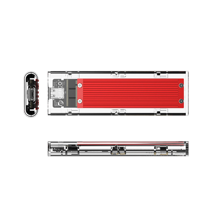 ORICO - Orico Diskenhet M.2 NVME till USB-C 10Gb/s TCM2-C3 - Röd