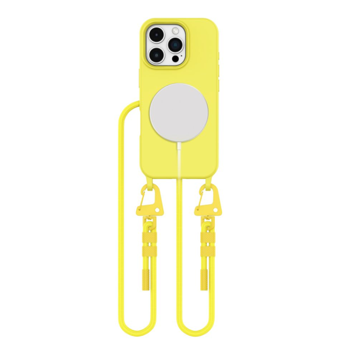 Tech-Protect - Tech-Protect iPhone 16 Pro Mobilhalsband Skal Magsafe - Gul