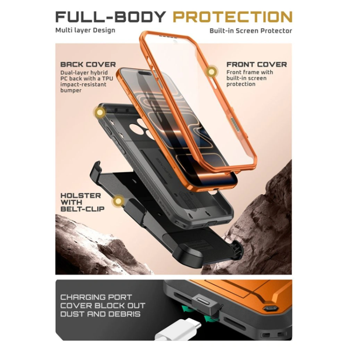 SupCase - Supcase Mobilskal För iPhone 17 Pro Unicorn Beetle Pro - Coral