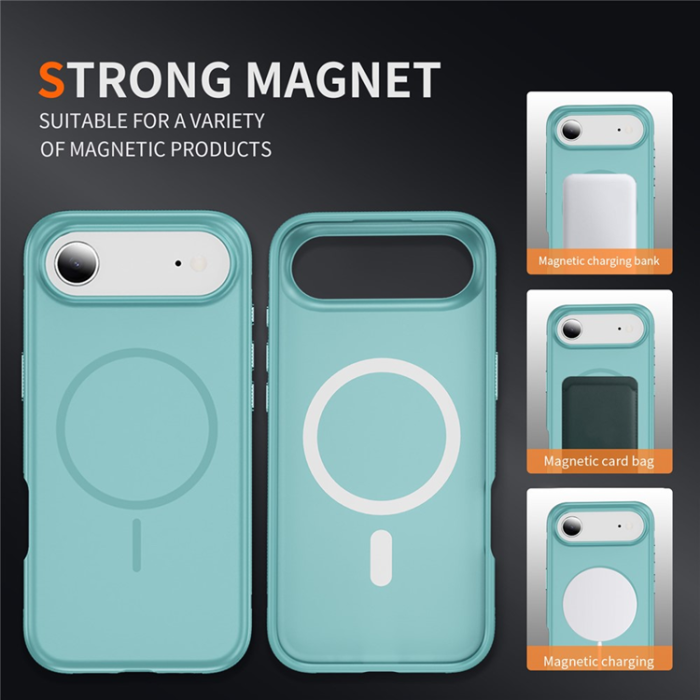 A-One Brand - iPhone Air Mobilskal MagSafe PC + TPU Shockproof - Himmelsblå