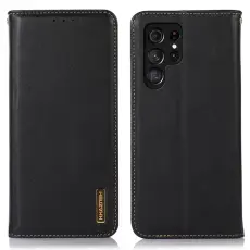 KHAZNEH - KHAZNEH Samsung Galaxy S26 Ultra Fodral &Auml;kta L&auml;der - Svart