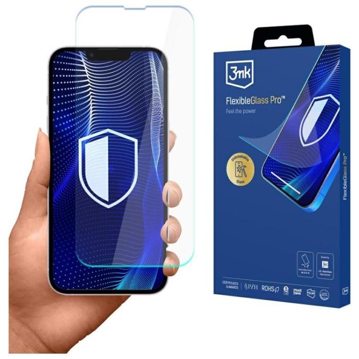 3MK - 3MK iPhone 16e Hybrid glas Skärmskydd FlexibleGlass Pro