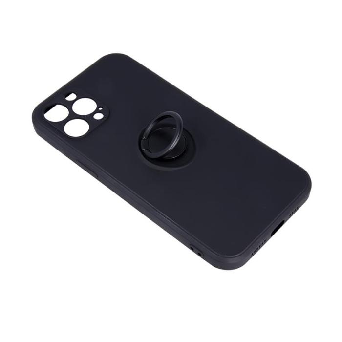 OEM - iPhone 16 Pro Max Mobilskal Ringhållare - Svart