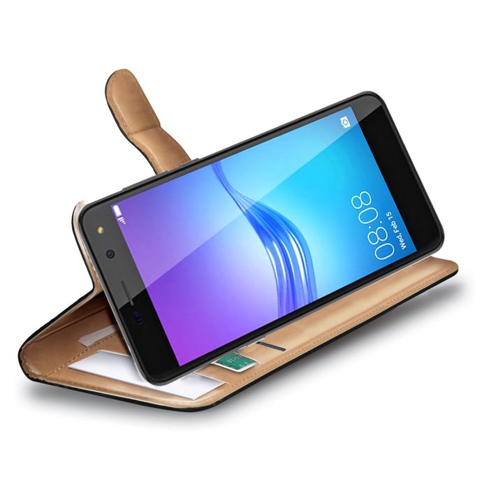 Celly  - Celly Wallet Case till Huawei Y6 (2017) - Svart