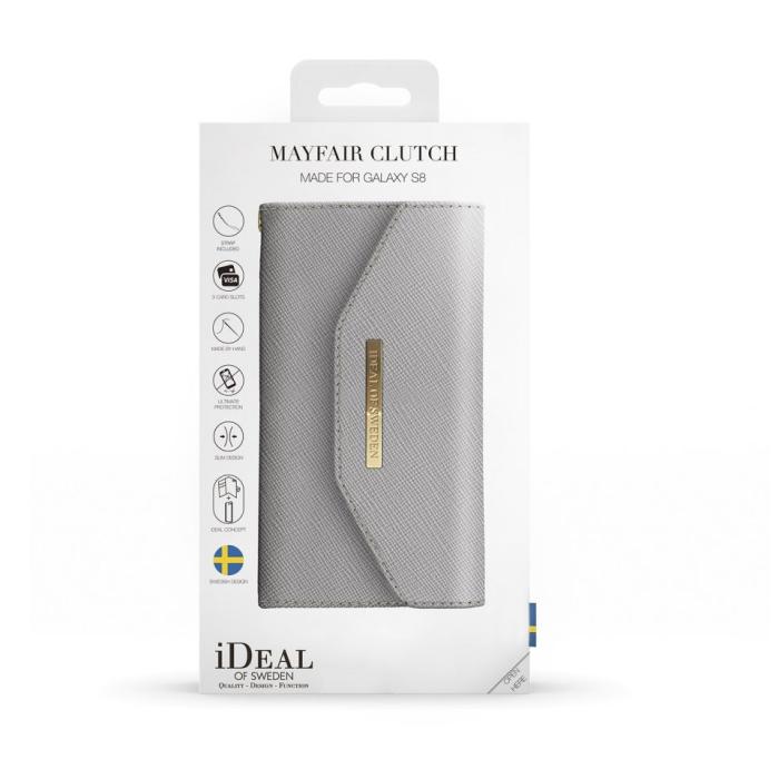 UTGATT5 - iDeal Mayfair Clutch Samsung Galaxy S8 - Grå
