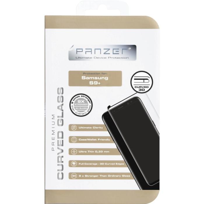 UTGATT4 - Panzer Curved Glass Samsung Galaxy S9 Plus - Svart