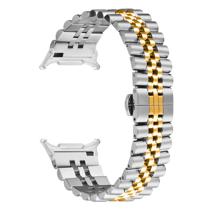A-One Brand - Galaxy Watch 8/8 Classic (40/44/46mm) Armband Bead Metal - Silve/Guld