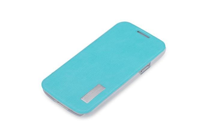 UTGATT4 - Rock Elegant Flip väska till Samsung Galaxy S4 Mini i9190 (Turkos)