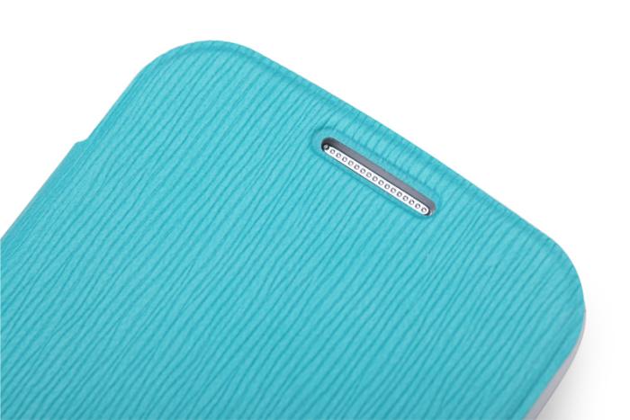 UTGATT4 - Rock Elegant Flip väska till Samsung Galaxy S4 Mini i9190 (Turkos)