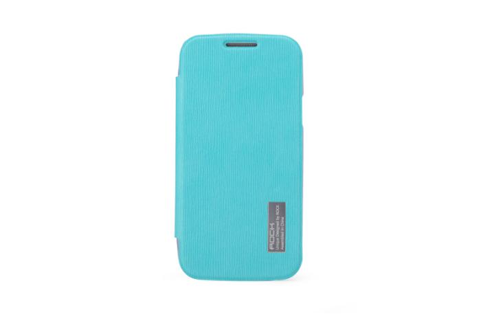 UTGATT4 - Rock Elegant Flip väska till Samsung Galaxy S4 Mini i9190 (Turkos)