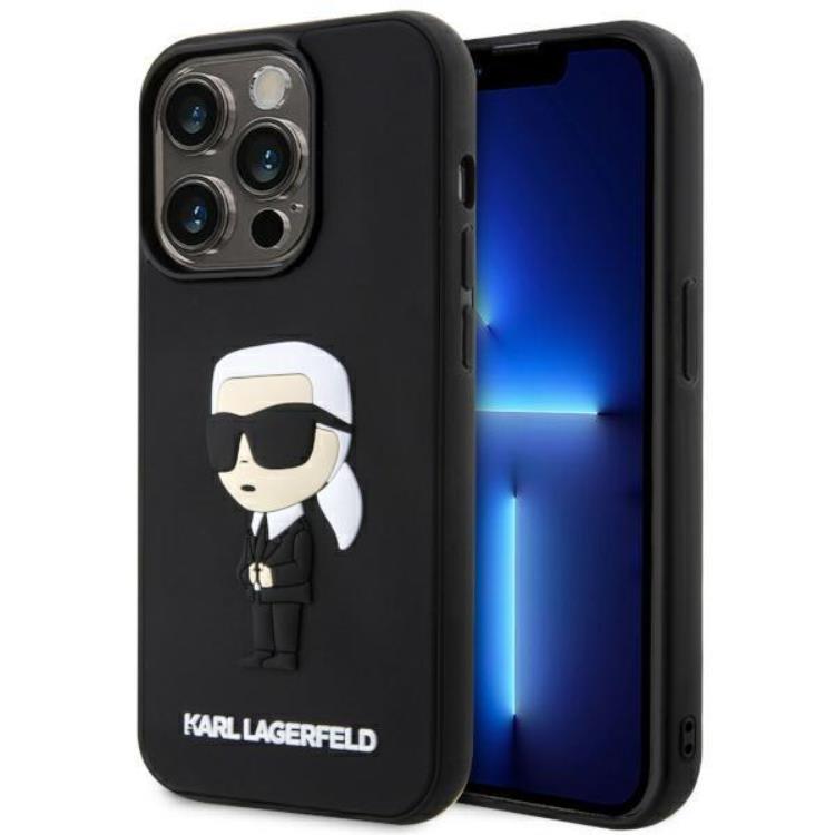 Karl Lagerfeld iPhone 14 Pro Max Mobilskal Rubber Ikonik 3D | 2353 | AlltMobil