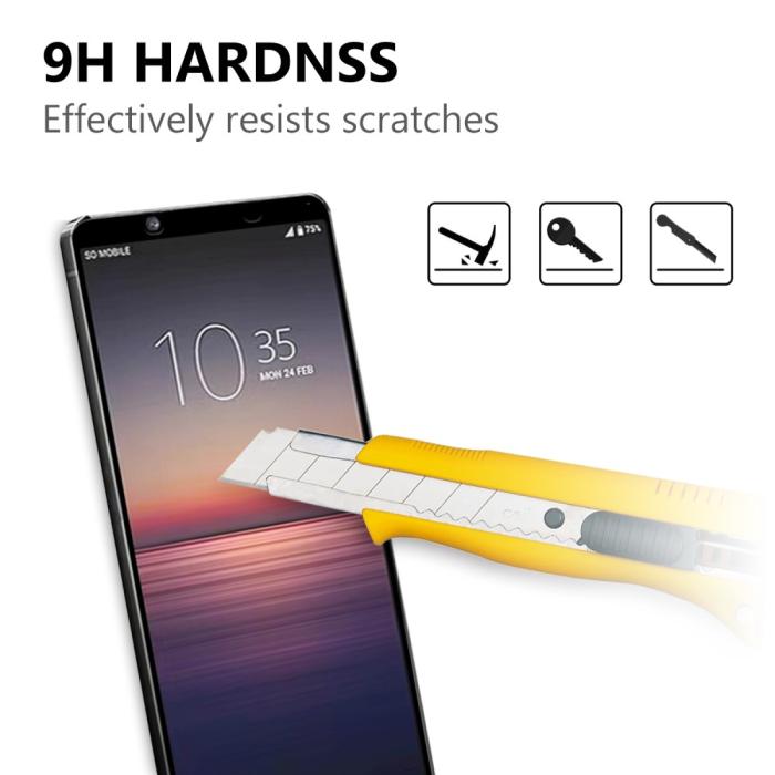 A-One Brand - Härdat Glas Skärmskydd Till Sony Xperia 1 II