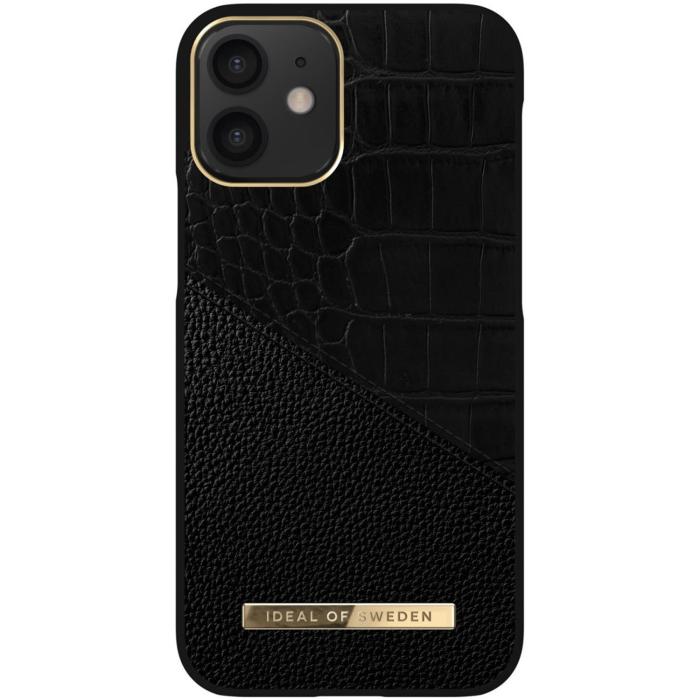 iDeal of Sweden - Ideal Atelier Skal iPhone 12 Mini - Nightfall Croco Svart