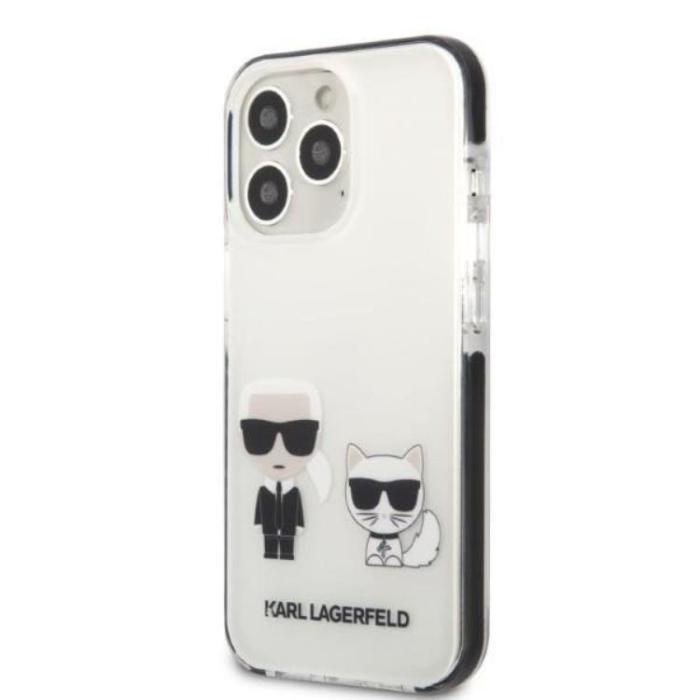 KARL LAGERFELD - Karl Lagerfeld iPhone 13 Pro Max Skal Karl & Choupette - Vit
