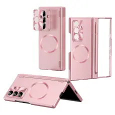 A-One Brand - Mobilskal F&ouml;r Galaxy Z Fold 8 MagSafe H&aring;rd PC - Ros&eacute;guld