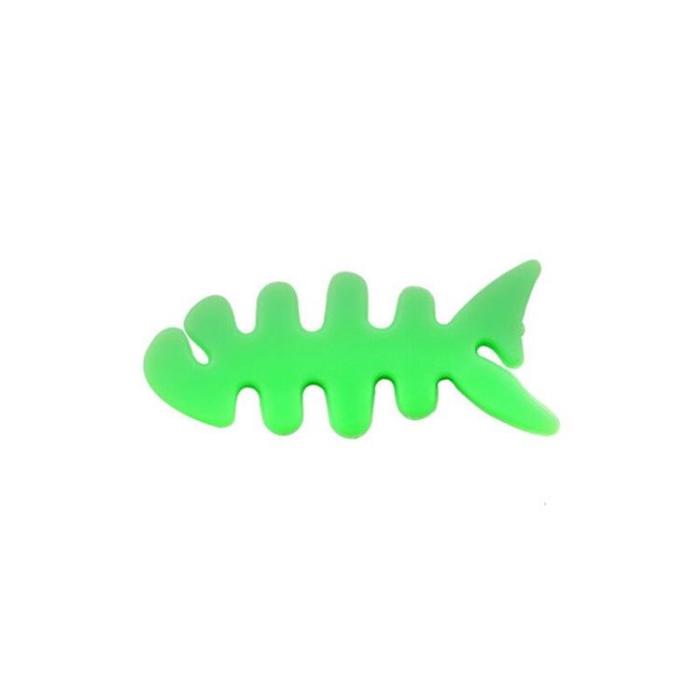 OEM - Kabelhållare för Hörlurar Fish-shaped - Grön