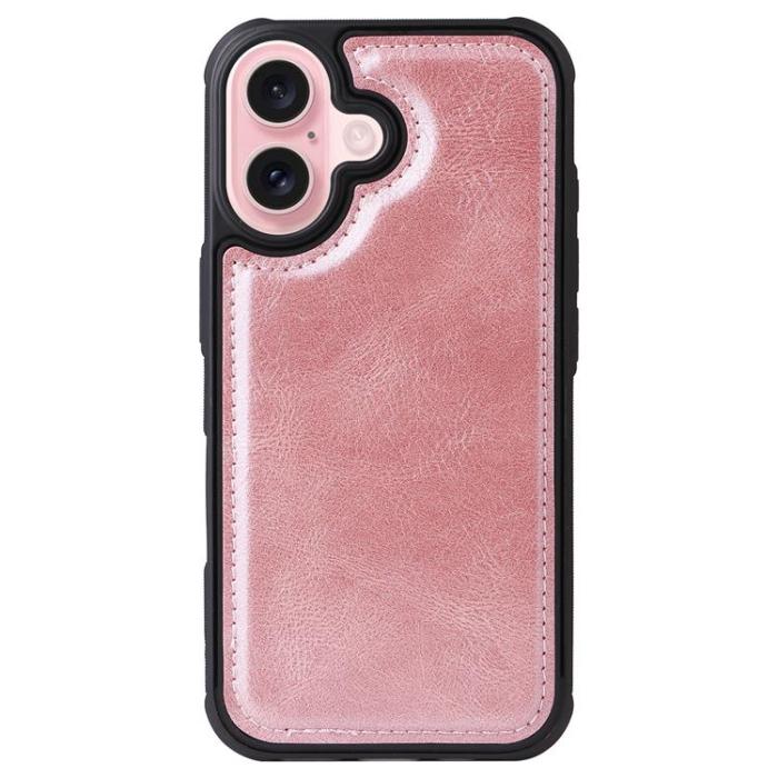 A-One Brand - iPhone 17 Plånboksfodral Detachable Zipper - Roséguld