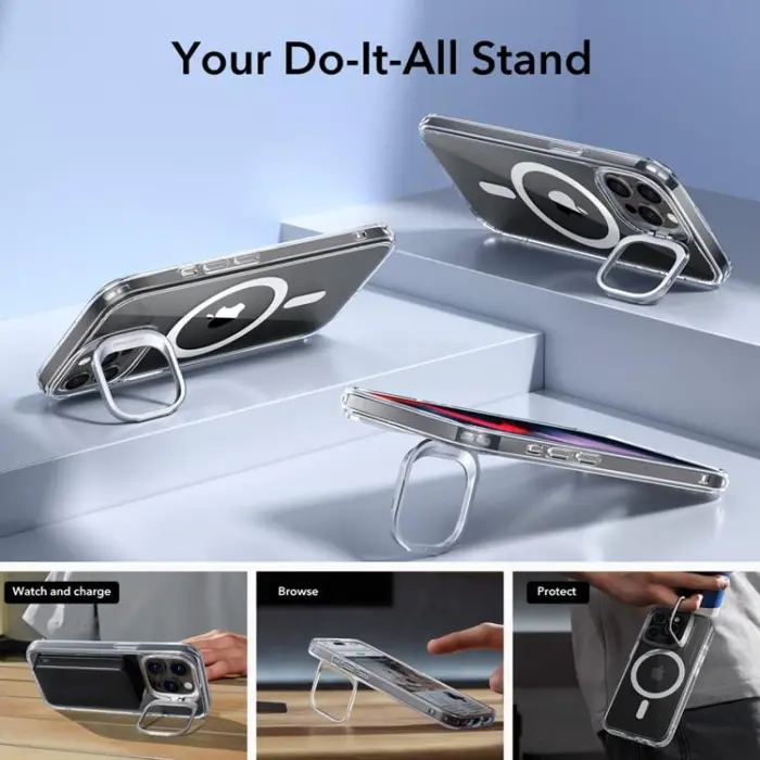 ESR - ESR iPhone 15 Pro Max Mobilskal Magsafe Kickstand Halolock