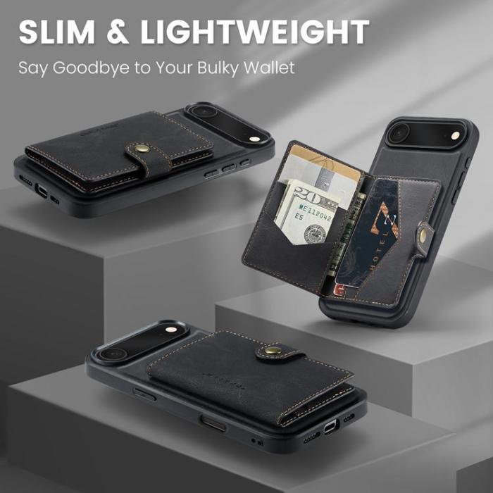 OEM - JEEHOOD Mobilskal till iPhone Air Konstläder + Plast - Svart