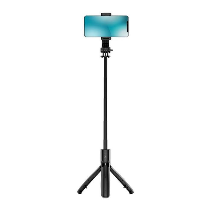 Blue Star - Blue Star Selfiesticka med Trådlöst Fjärrkontrollstativ - Svart