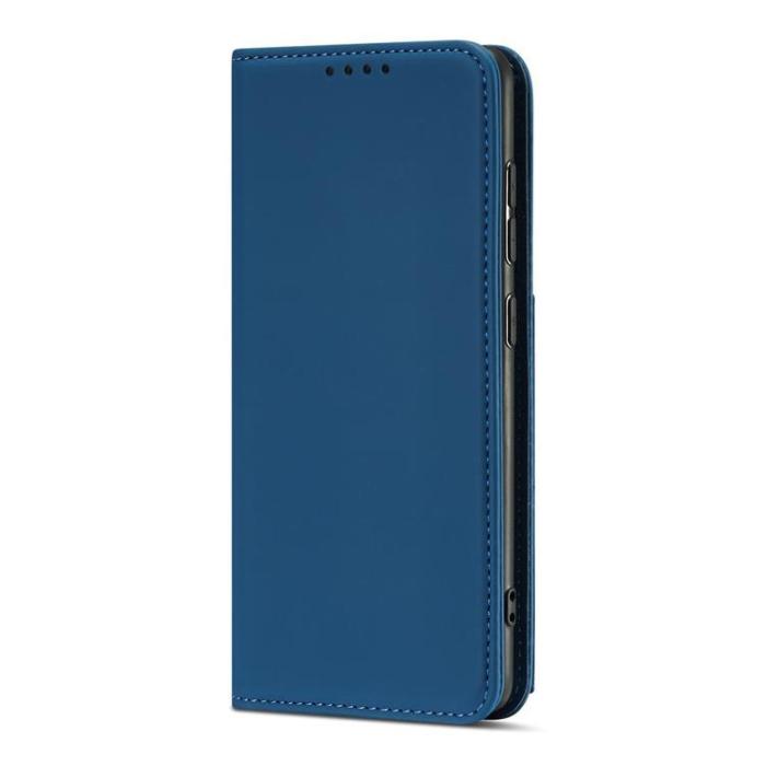OEM - Xiaomi Redmi Note 11 Plånboksfodral Magnet Stand - Blå