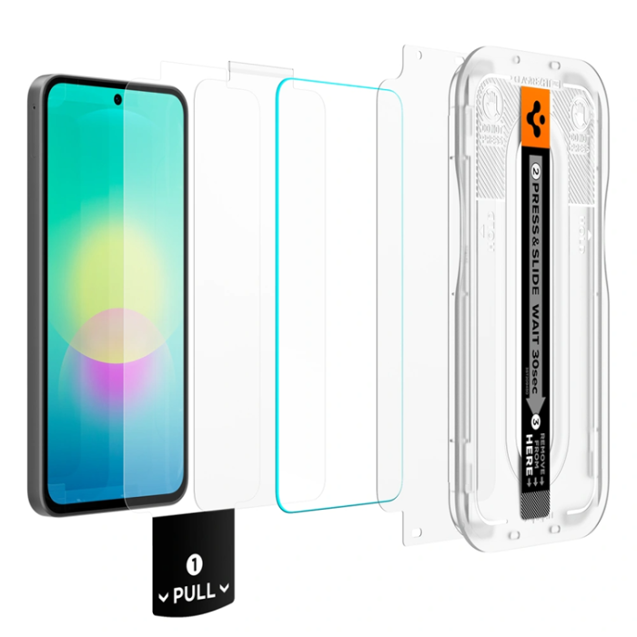 Spigen - [2-Pack] Spigen Härdat Glas Skärmskydd För Galaxy A27 EZ Fit - Clear