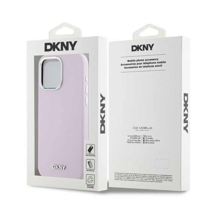 DKNY - DKNY iPhone 14 Pro Max Mobilskal Magsafe Liquid Silikon Small Metal Logo