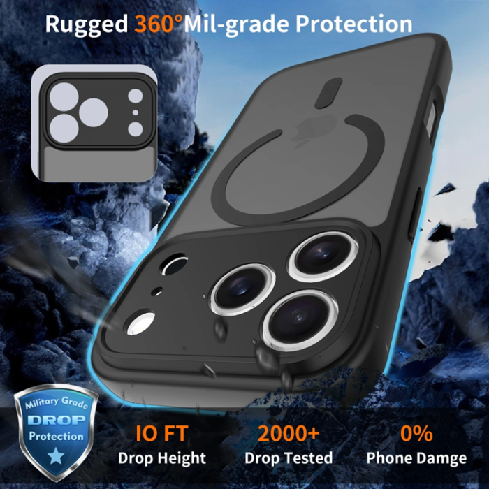 Tech-Protect - Tech-Protect iPhone 17 Pro Max Mobilskal Magsafe Basic - Matte Svart