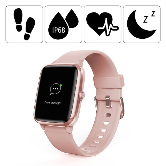 Hama - HAMA Fit Watch 5910 Smart Watch - Rosé