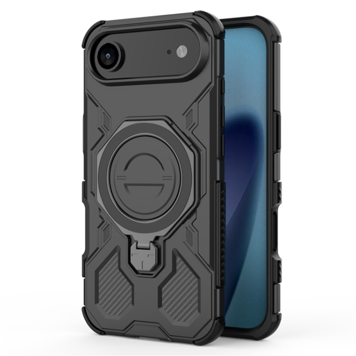 A-One Brand - iPhone 17 Air Mobilskal Rotating Kickstand - Svart