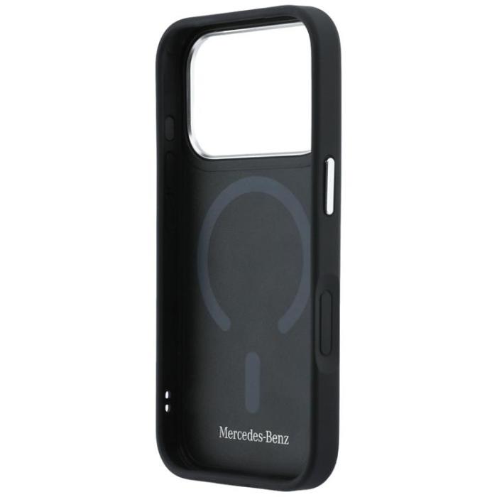 Mercedes - Mercedes Mobilskal För iPhone 17 Pro Max MagSafe Läder 3D - Marinblå