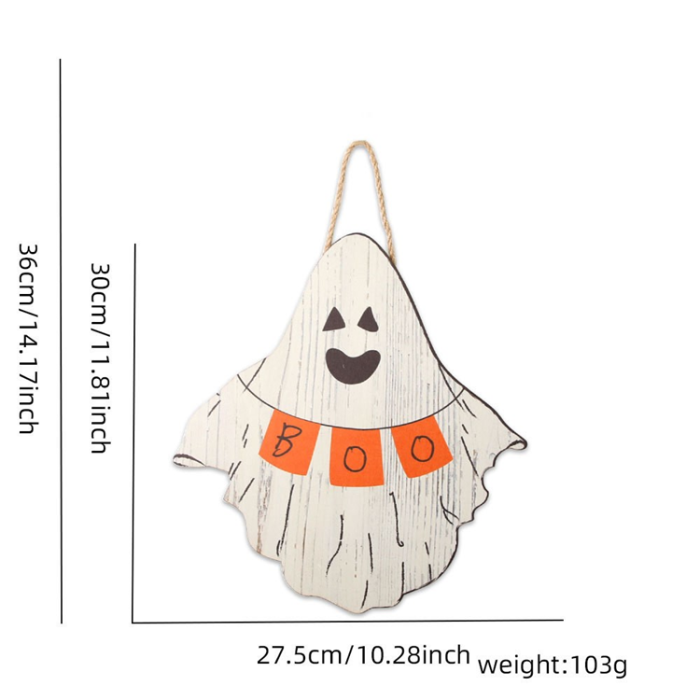 OEM - Halloween Hängande Pumpa Fladdermus Spöke Trä - Ghost