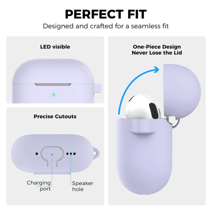 AHASTYLE - AHASTYLE AirPods 4 Skal Silikon PT196 - Lila